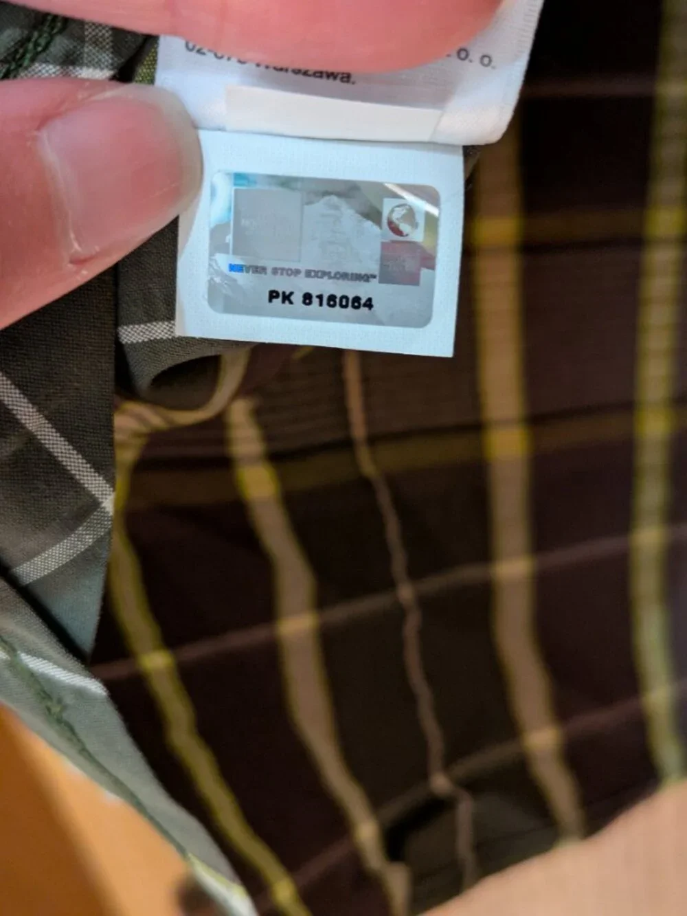 Men's The North Face Green Plaid Large NWT